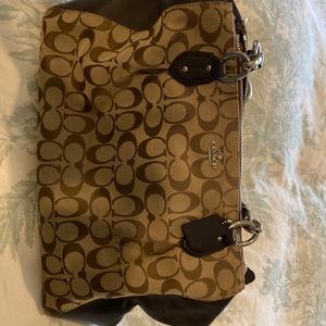 Tan/brown coach purse